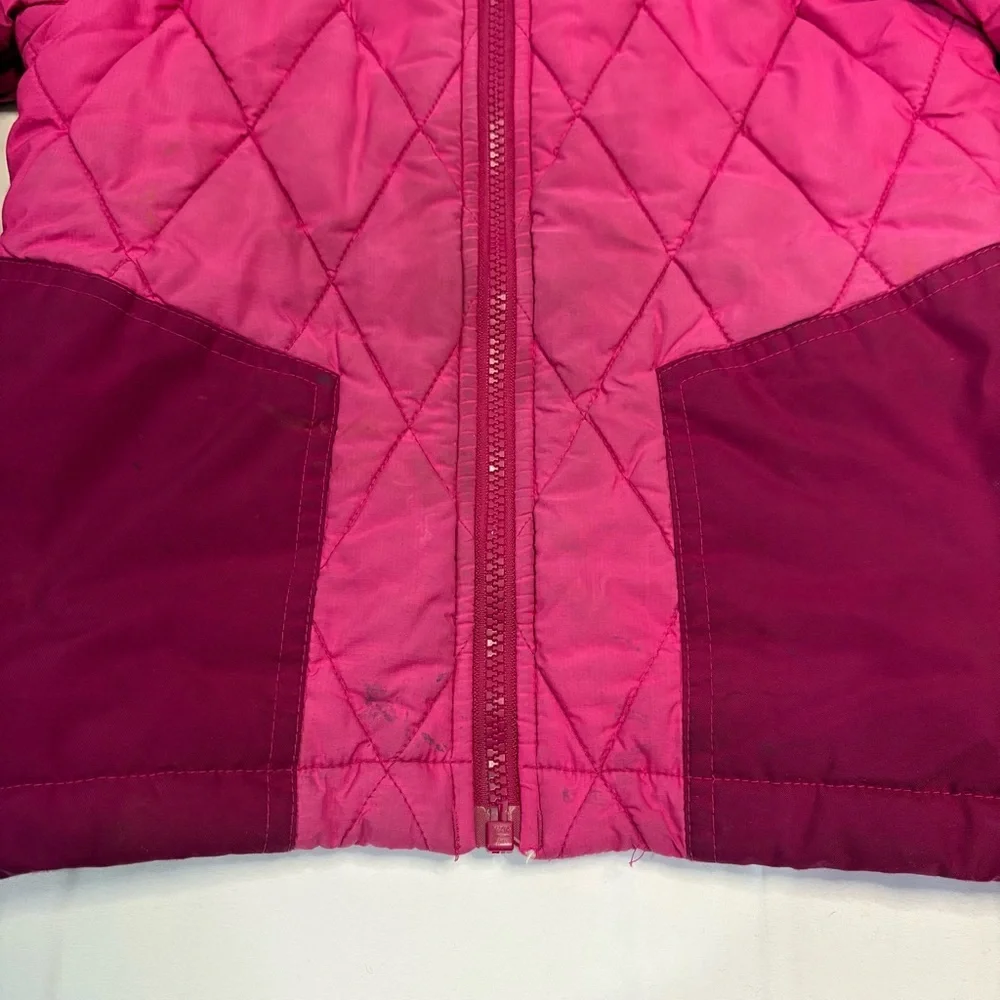 Patagonia Girls 4T Quilted Winter Jacket Removable Hood Vintage - Picture 2 of 9